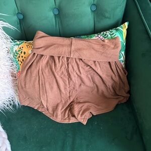 Aerie super soft  brown folder over Shorts size small